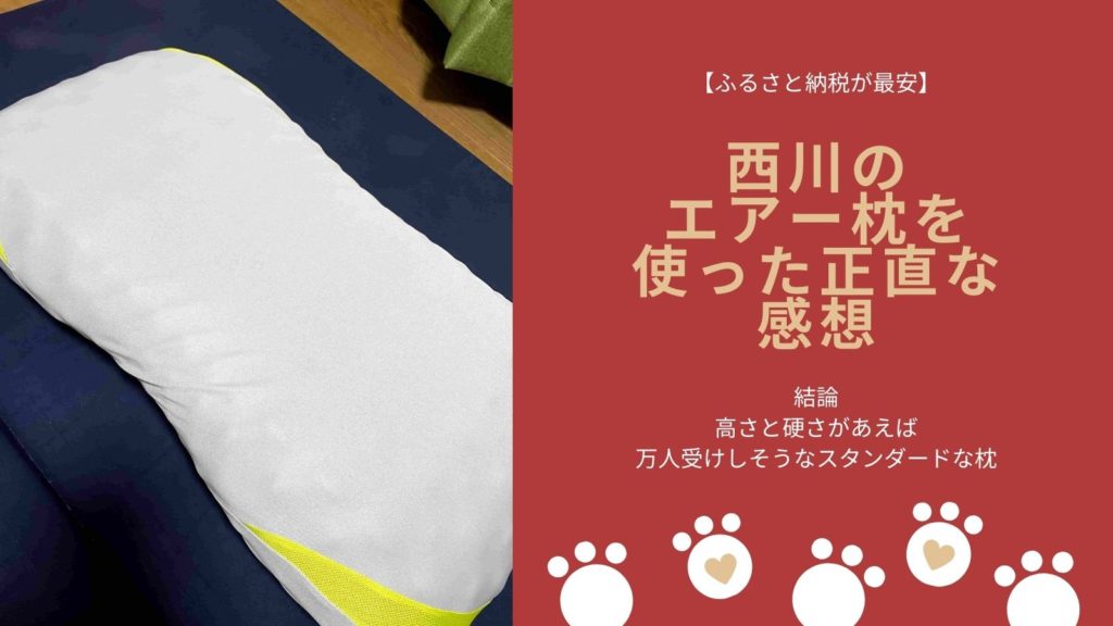 西川のエアー枕レビューのアイキャッチ